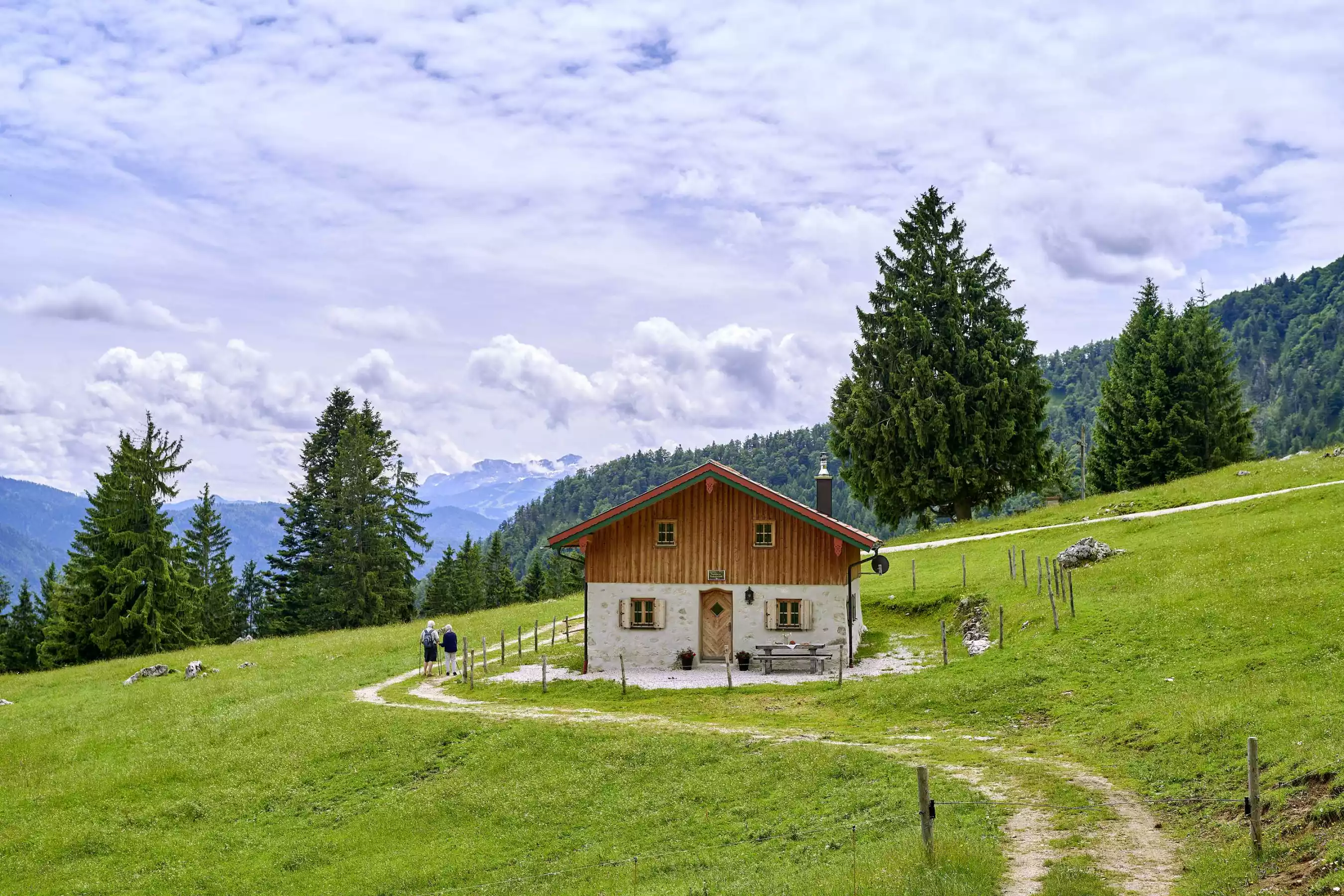 Aktivurlaub Berge Almhütte Schlafen 